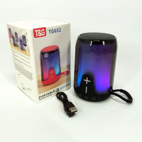 Акумуляторна переносна колонка TG652 Портативний блютус колонка | Bluetooth колонка UP-680 для вулиці | Зображення 2
