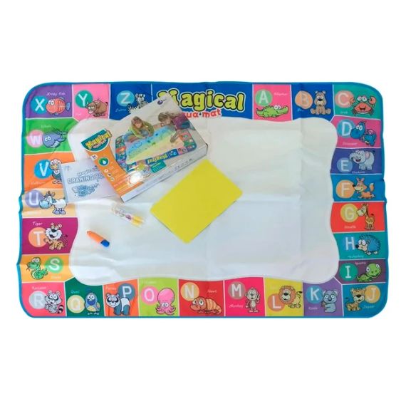 Детский коврик для рисования водой Aquamagic Magical Aqua Mat развивающий акваковрик с водными маркерами | Зображення 4