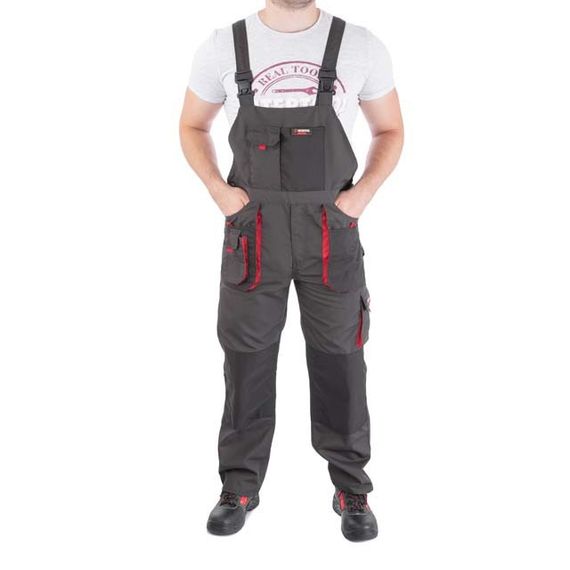 Напівкомбінезон робочий 80% поліестер, 20% бавовна, щільність 260 г/м2, S INTERTOOL SP-30211 | Зображення 1