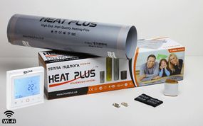 Комплект Теплого пола Heat Plus PREMIUM 8м2 + Терморегулятор BHT-002 Wi-Fi