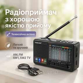 FM-приймачі MP3 USB Golon RX-6622, Радіо з підтримкою флеш-карт, Радіоприймачі з флешкою, Ретрорадіо TY-37