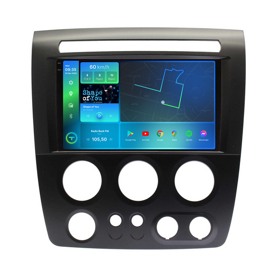 Штатна магнітола Torssen 2K Hummer H3 FL9 4+64Gb 4G Carplay DSP | Зображення 1