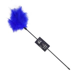 Щекоталка с пером индюка Art of Sex – Feather Paddle, синяя sexstyle