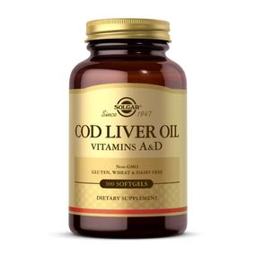Cod Liver Oil Vitamins A&amp;D - 100 softgels