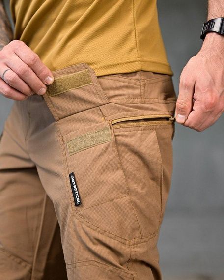 Літні еластичні тактичні штани tarzan coyot ПП7747 | Зображення 3