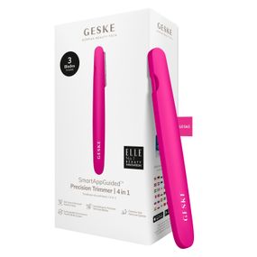 Тример GESKE Precision Trimmer 4в1 starlight, Малиновий