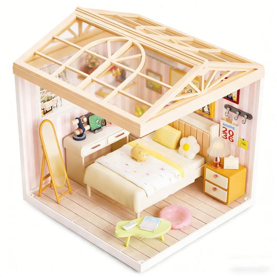 Конструктор-румбокс Спальня Mini House 8004-MH серії "Інтер'єр", зі світлом | Зображення 5