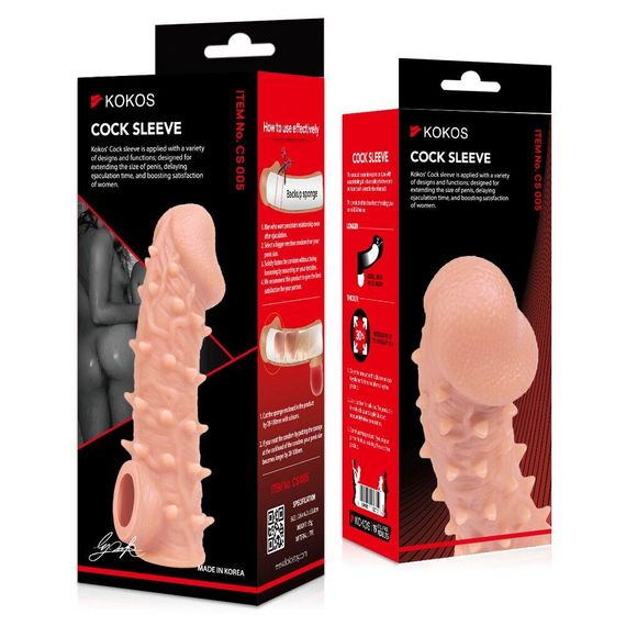 Насадка на член Kokos Cock Sleeve CS 005 L Sex Aura | Зображення 4
