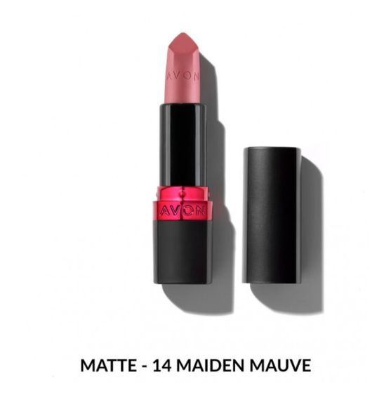 Увлажняющая матовая губная помада Avon "Ультра" 14 Яркий лиловый  (14 Maiden Mauve) 3,6г