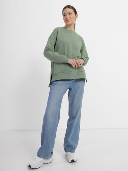 Світшот жіночий світло-оливковий, S/M 164/170-88/92 | Зображення 2