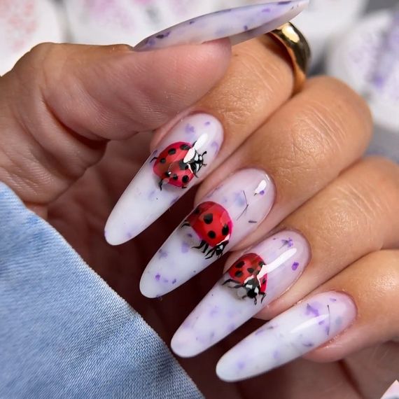 Гель для наращивания ногтей Crooz Flora Touch Gel 07 (с сухоцветами) 15мл