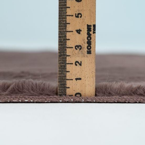 Килимок для підлоги з еко-хутра ТМ Dariana Moonbeam 50*60 см горіховий | Зображення 2