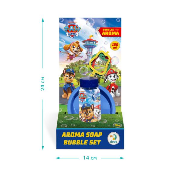 Ароматичні мильні бульбашки "Paw Patrol" 200732 об'єм 150 мл, 3 палички | Зображення 1