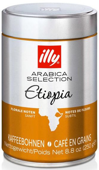 Кофе в зернах illy Ethiopia 250 гр ж/б Италия Илли Эфиопия Etiopia