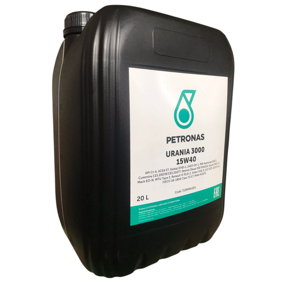 Масло моторное для грузовиков PETRONAS URANIA 3000 15W-40 20л.(71599RK1EU) | Зображення 2