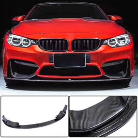 Накладка на передній бампер Lip V13 (для F82/F83, Карбон) для BMW 4 серія F-32 2012-2020 рр