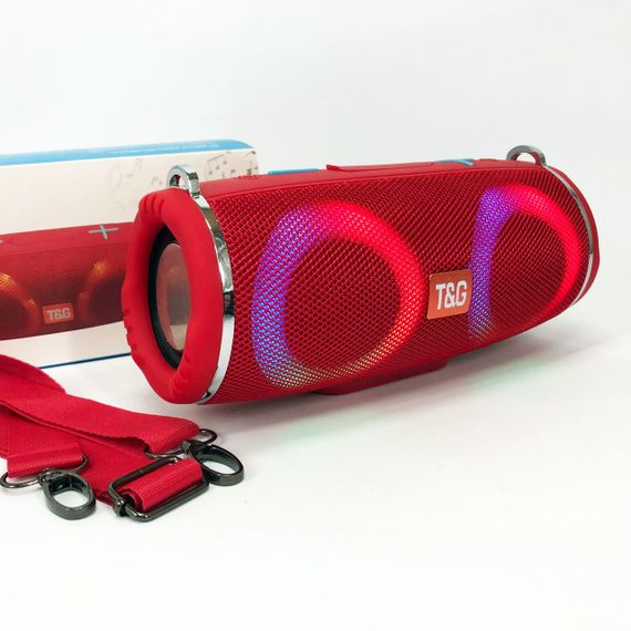 Bluetooth колонка з красивим підсвічуванням TG642, Колонка портативна акумуляторна OL-97 | Зображення 7