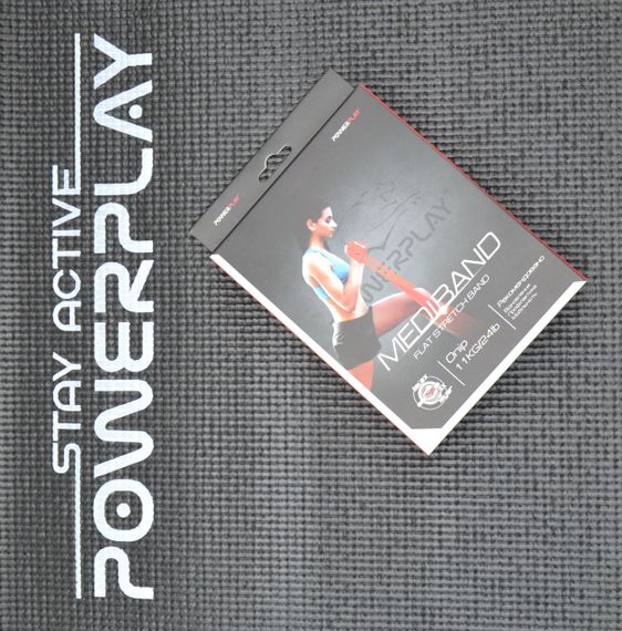 Стрічка-еспандер для фітнесу та реабілітації PowerPlay 4112 0.6мм MediBand Heavy Червона (11кг) | Зображення 9