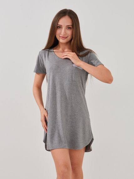 Нічна сорочка жіноча Fleri F60191 46 Сірий shop (2000999610394)