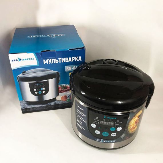 Пароварка для кухни бытовая SeaBreeze SB-044, Бытовые мультиварки рисоварки, PU-914 Скороварка пароварка | Зображення 4