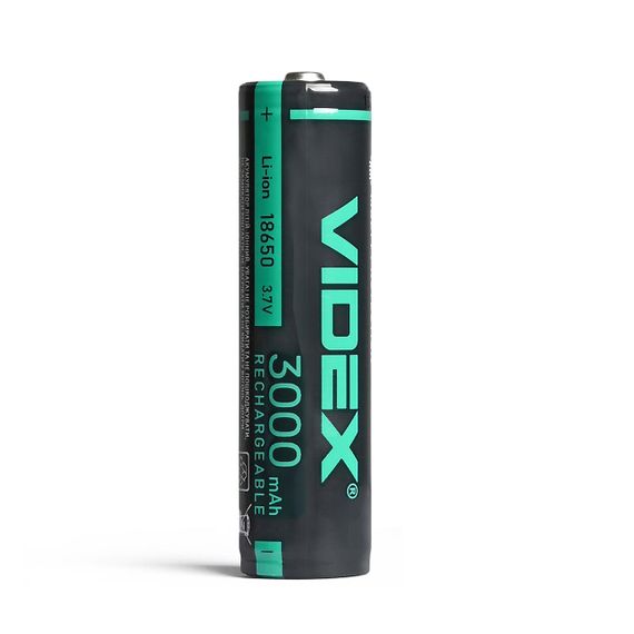 Акумулятор Videx літій-іонний 18650-P (захист) 3000mAh color box/1шт | Зображення 1