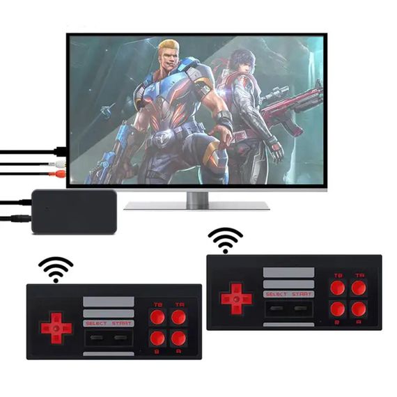 Ігрова приставка Денді 8Bit на 620 ігор, з 2 бездротовими джойстиками, Game 620 / Дитяча ретро консоль для телевізора | Зображення 2