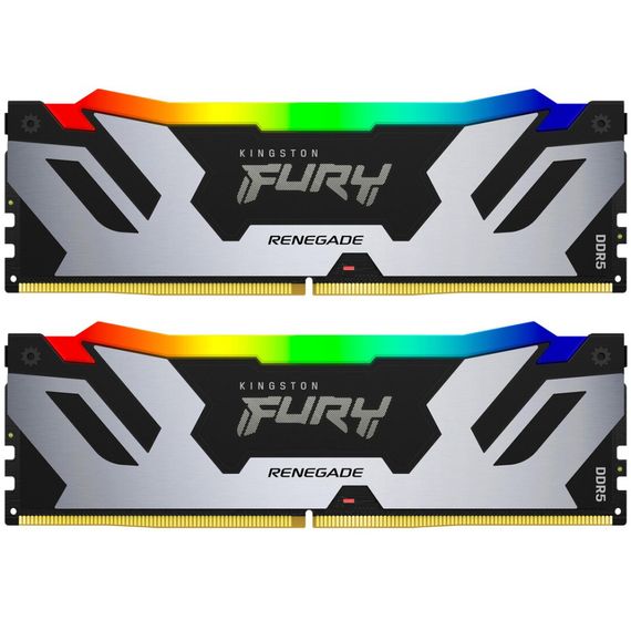 Модуль пам&#039;яті для комп&#039;ютера DDR5 96GB (2x48GB) 6000 MHz Renegade RGB XMP Kingston Fury (ex.HyperX) (KF560C32RSAK2-96)