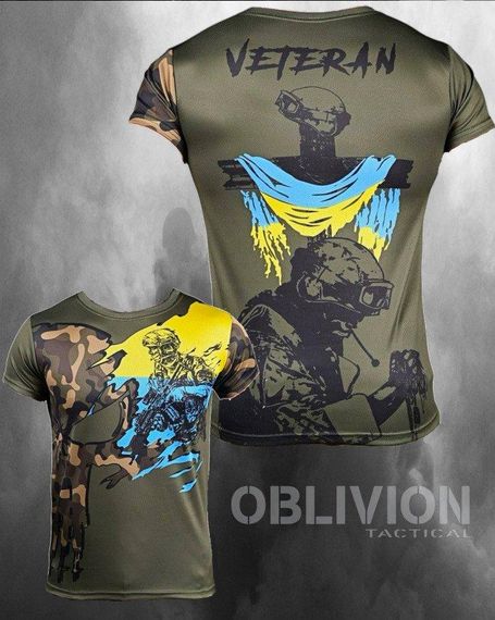 Тактична потоотводна футболка oblivion ветеран ДЛ7118
