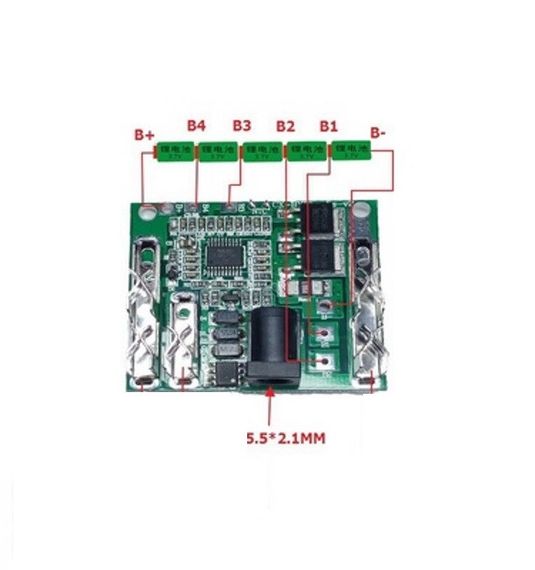 BMS Li-ion 5S 18/21 V 35A плата шуруповерта TNDC-T20B | Зображення 5