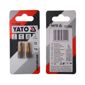 Насадка отверточная бита TORX T30 х 25 мм 2 штуки YATO YT-77945