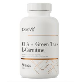 Жиросжигатель OstroVit CLA+GREEN TEA+L-CARNITINE 90 Caps