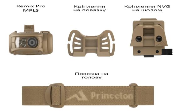 Ліхтар налобний Princeton Tec Remix Pro MPLS 300 lm Tan | Зображення 4