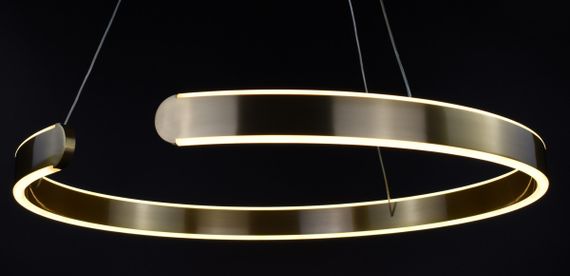 Люстра світлодіодна підвісна LED світильник для квартири на стелю лед 26887 Латунь 25-140х60х60 см. | Зображення 1