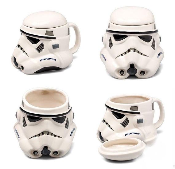 Чашка із кришкою Star Wars 3D Штурмовик (Біла) Кераміка (код: SKU-1212884063)