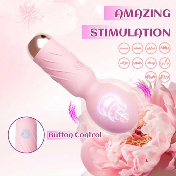 Міні вібромасажер - Cute Mini Wand Pink | Зображення 5