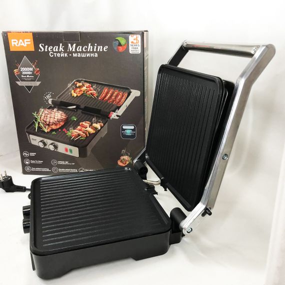 Электрический гриль для использования на кухне RAF R.2684 2000 Вт, Настольный электрогриль для кухни NB-37 | Зображення 3