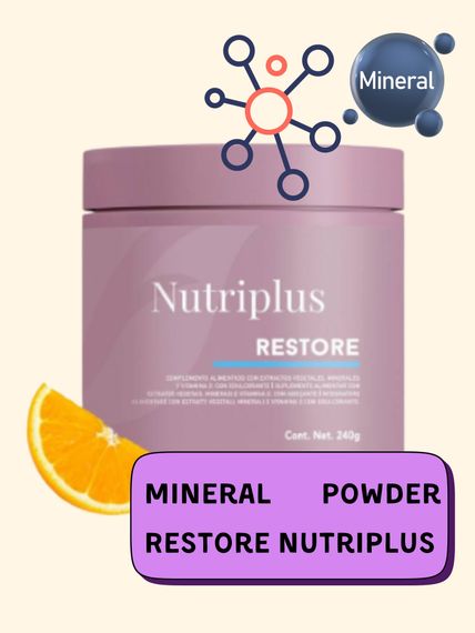 Дієтична добавка для відновлення мінерального балансу Farmasi "Mineral Powder Restore Nutriplus" 240 г