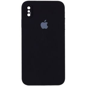Чехол Silicone Case Square Full Camera Protective (AA) для Apple iPhone XS Max (6.5") Черный / Black