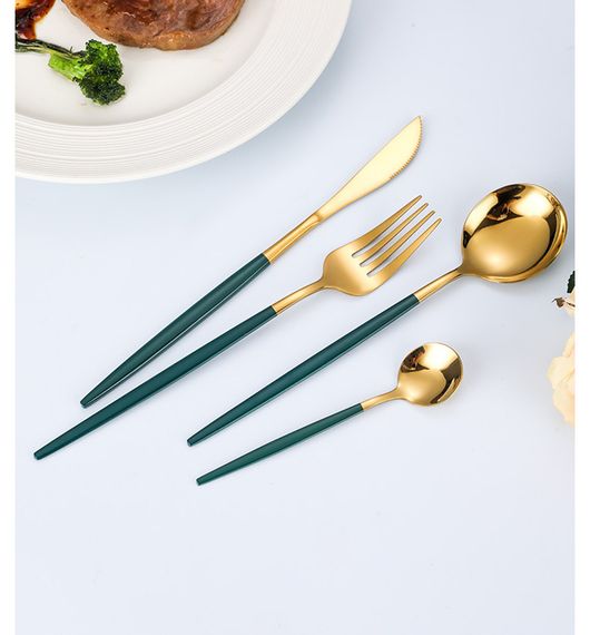 Набір столових приборів Kitchen зелений | Зображення 5
