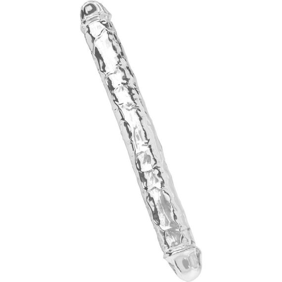 Двосторонній фалоімітатор з реалістичним рельєфом, Toy Joy Clear Double Dong, прозорий sexstyle | Зображення 4