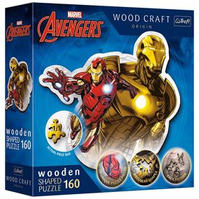 Пазл Trefl Wooden Marvel Heroes Відважна залізна людина 160 елементів (5900511201833)