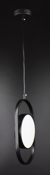 Люстра світлодіодна підвісна LED світильник для квартири на стелю лед 26961 Чорний 40-240х10х18 см.