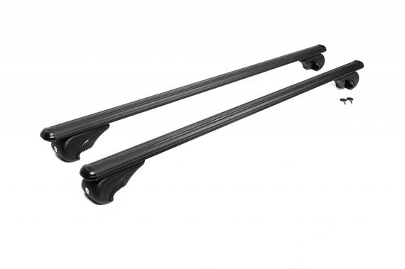 Перемычки на обычные рейлинги под ключ Bold Bar Lite V1 (2 шт) Черные для Ford Transit 2000-2014 гг | Зображення 6