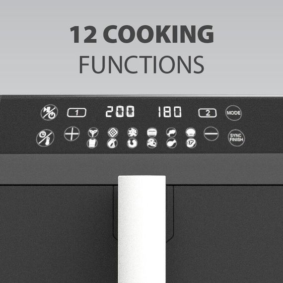 Аерофритюрниця мультипіч Maestro MR-761 з двома чашами 5 л + 5 л електрична фритюрниця аерогриль | Зображення 4