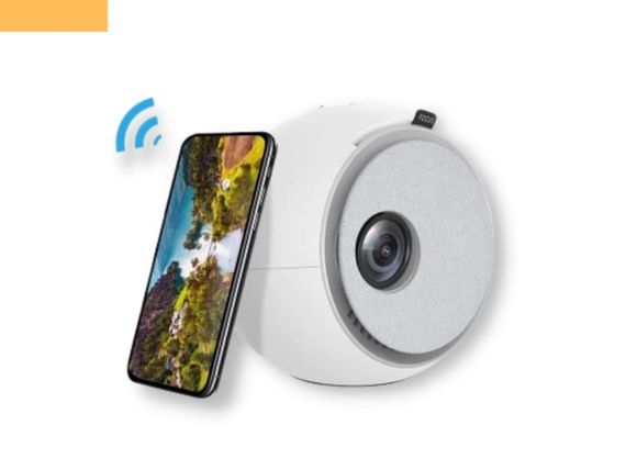 SMART проектор HD(1280*720) на ANDROID портативний XPRO PANOPLUS KOLO(4000 lumen) з підключенням до iOS та Android для офісу, домашнього кінотеатру та проведення презентацій + Аеромиша в комплекті (L7KUK8_4100)