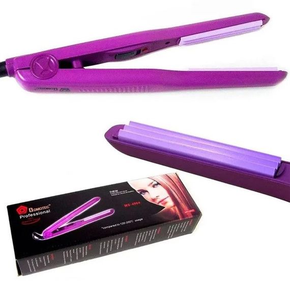 Выпрямитель для густых волос Domotec MS-4904 30 W, Выпрямления утюжком, TC-409 Плойка выравниватель | Зображення 2