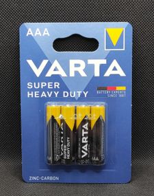 Батарейка мини-пальчиковая R03 Varta Super HD ( 4шт. )