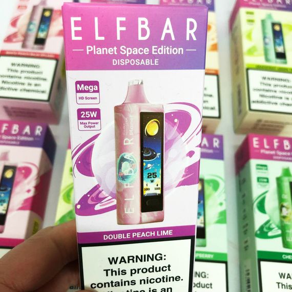 ELF BAR Planet 25000. Персик Лайм (Double Peach Lime) | Зображення 1