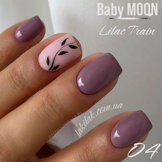 Гель-лак BABY MOON Lilac Train №04 геліотроп бузковий, 6 мл