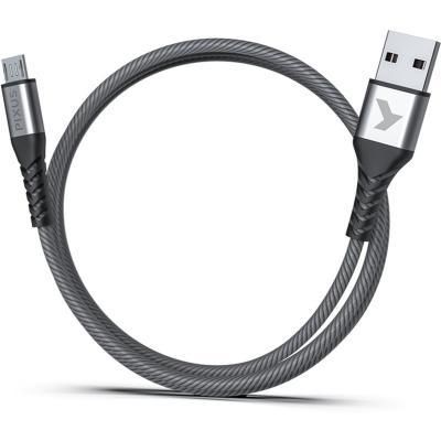 Дата кабель USB 2.0 AM to Micro 5P 1.0m Flex Gray Pixus (4897058531145) | Зображення 1